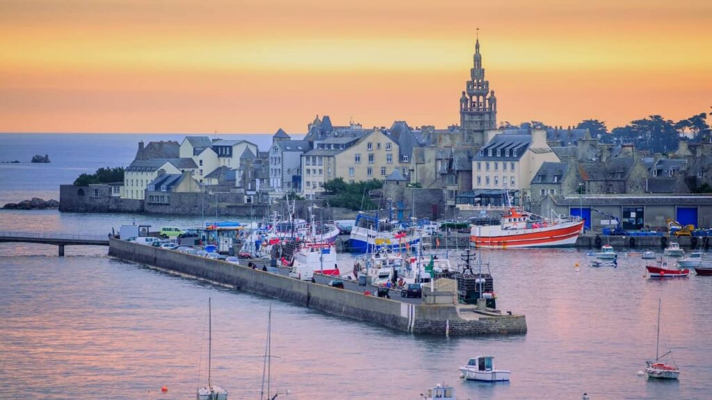port de Roscoff en Bretagne