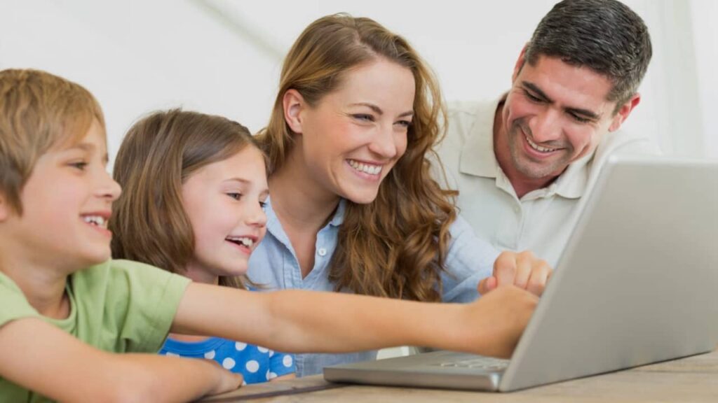 réservation d'un voyage en famille