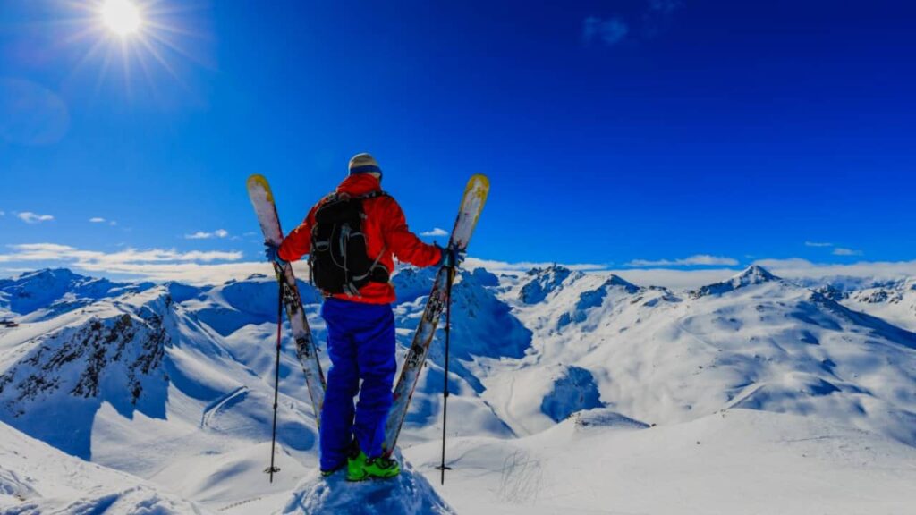 Les Alpes en France en hiver