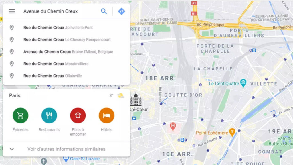 Explorer les lieux