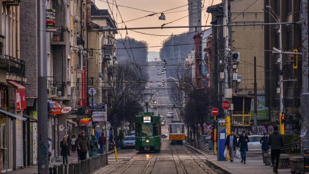 rue ville transport Sofia