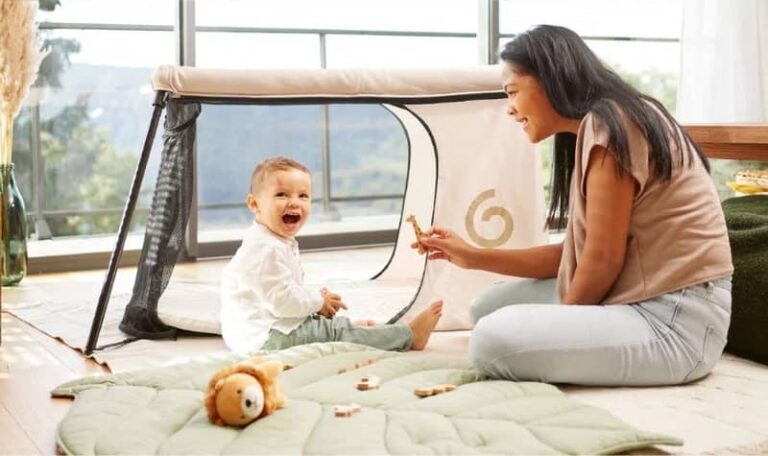 Berceau Portable Pliable Pour Bébé 0-12 Mois - Léger, Avec Moustiquaire Et Jouets Suspendus, Voyage