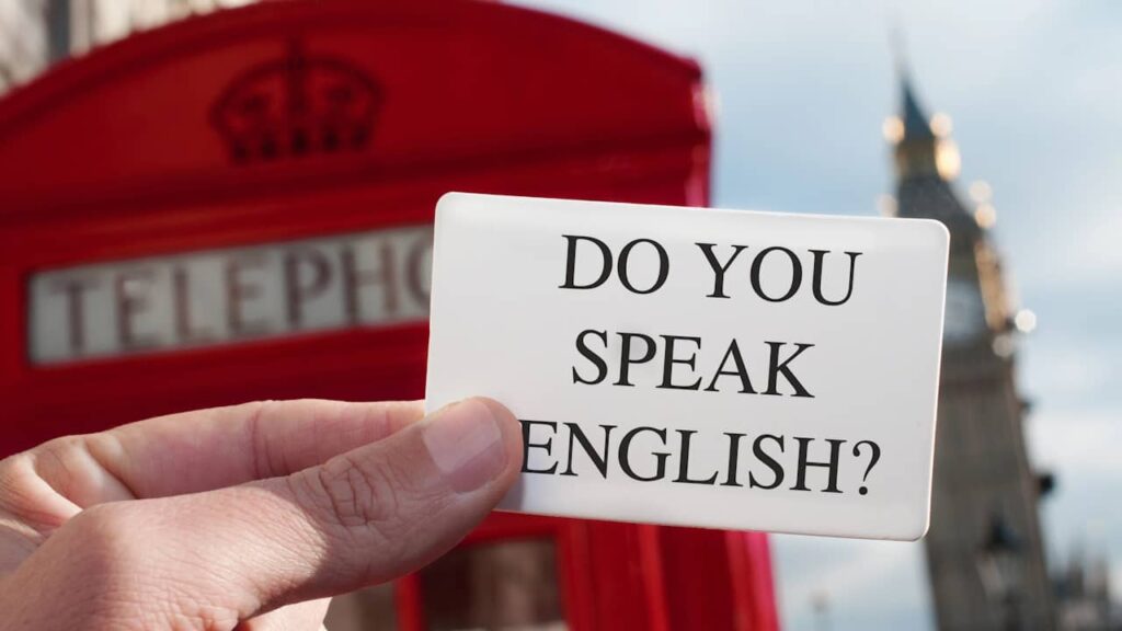 do you speak english cabine telephonique londres
