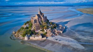 mont saint michel vue avion