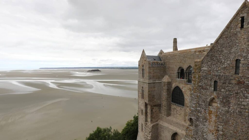 vue depuis abbaye mont saint michel