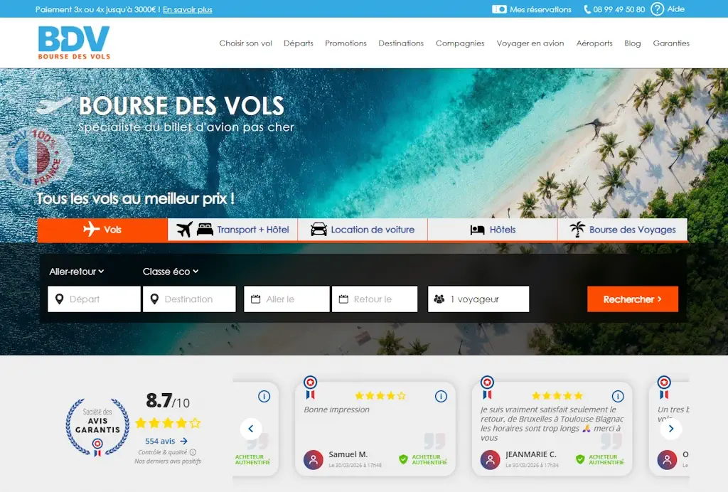 bourse des vols