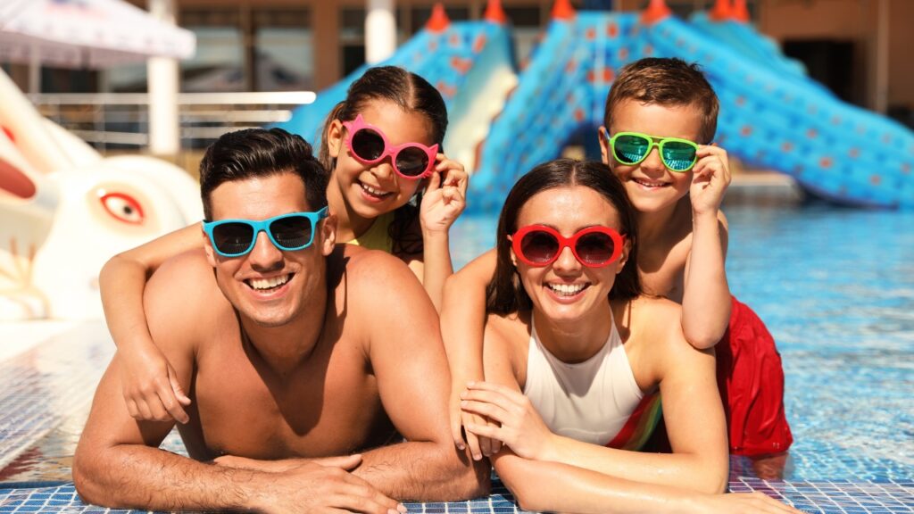 vacances piscine famille