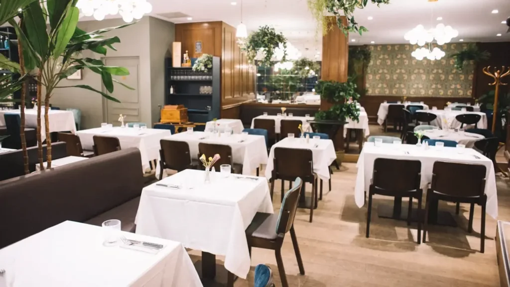 restaurant le glacier Vienne : tables