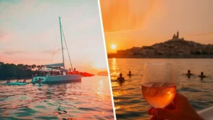 Soirée en bateau pour le coucher de soleil à Marseille : entre Vieux-Port et calanques