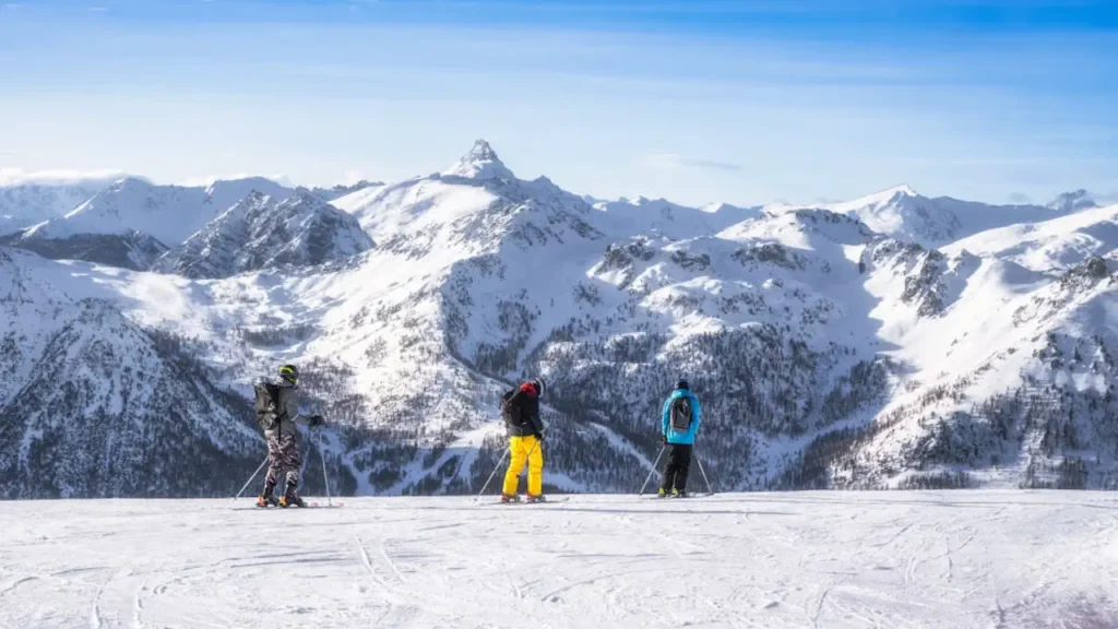 Alpes ski en hiver